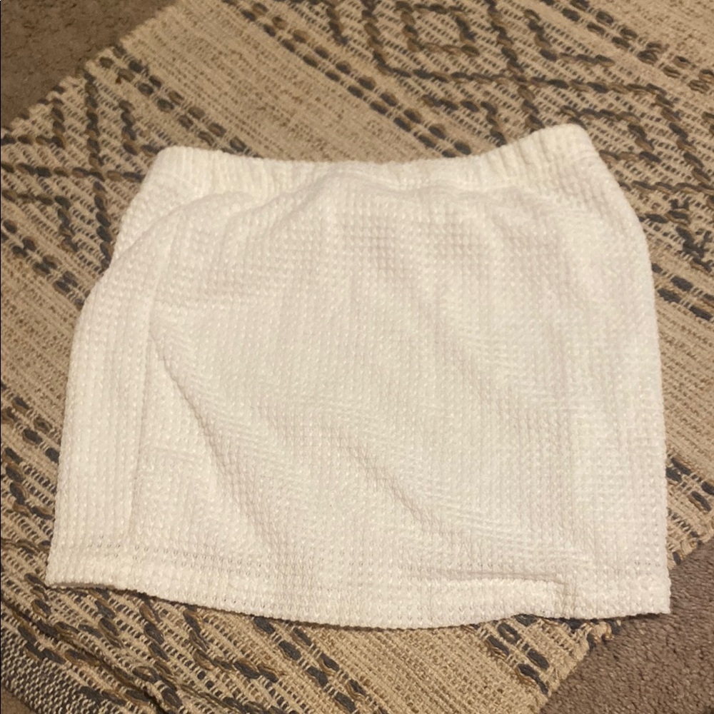 SHEIN Cream Mini Pencil Skirt for Casual Resort Wear